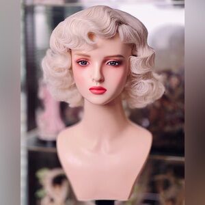 Platinum Blonde 1930s HardFront Wig